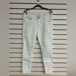 True Religion Casey Low Rise‎ Super Skinny White Size 32